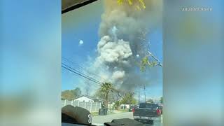 Eyewitness videos show moment of dramatic explosion in Ontario  ABC7 [upl. by Sharma]