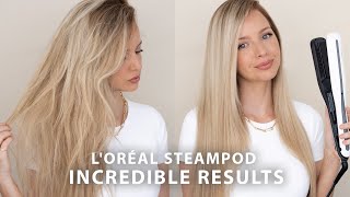 LOREAL STEAMPOD 30 REVIEW  TUTORIAL 🙌🏻 INCREDIBLE RESULTS [upl. by Lerim]