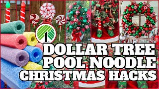 POOL NOODLE CHRISTMAS HACKS┃AMAZING DOLLAR TREE NOODLE HACKS THAT WILL IMPRESS EVERYONE YOU KNOW [upl. by Fenella]