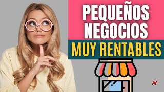 20 Ideas De Pequeños Negocios Rentables🚀 Con Mínima Inversión 👌 [upl. by Ainnos]