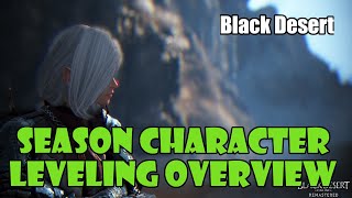 Black Desert Best Way to Level a Season Character 161 Solo Winter Season Update Nova Patch [upl. by Cirdet]