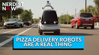 The Autonomous Pizza Delivery Robots Have Arrived Nerdist Now [upl. by Aurie]