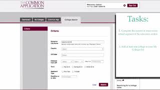 Common App Registration and Naviance Account Matching [upl. by Ecneps]