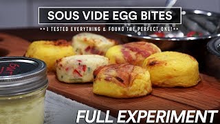 Sous Vide EGG BITES from STARBUCKS Experiment 8 Methods [upl. by Anialed]