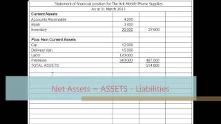 Statements of Financial Position [upl. by Zednanreh]