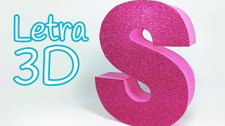 Manualidades LETRAS en 3D para decorar tu cuarto  Innova Manualidades [upl. by Ollopa]