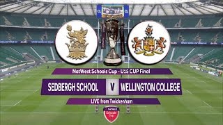 Natwest Schools Cup 2016 U15 Cup Final Highlights  Sedbergh School v Wellington College [upl. by Enialehs]