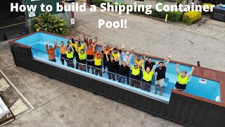 How to build a Shipping Container Pool [upl. by Sicnarf]