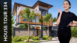 Tropical Oasis A Modern Designer Home Tour • Presello House Tour 334 [upl. by Uria]