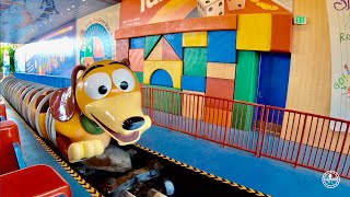 Slinky Dog Dash Roller Coaster FULL 4K RIDE Experience Disneys Hollywood Studios Walt Disney World [upl. by Eelsew787]