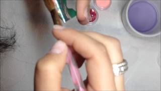 Tutorial unghii constructie acryl stiletto unghii sablon lichid pudre acrilice [upl. by Currie]