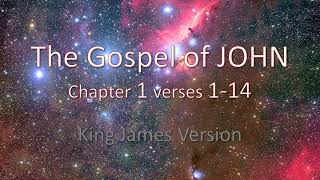 JOHN 1114  In the beginning was the Word  KJV AUDIO reading [upl. by Nikolos691]