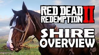 Red Dead Redemption 2 Horses  Shire Overview [upl. by Sirrap]