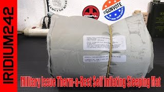 Military Issue ThermaRest Self Inflating Sleeping Mat [upl. by Hak]