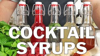 5 x Essential syrups for making cocktails [upl. by Eded]