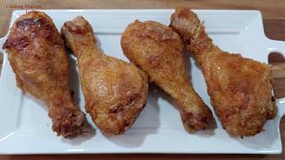 Crispy Baked Chicken Drumsticks Recipe [upl. by Gabriela]