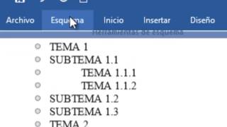 WORD 2016  CLASE 9  ESQUEMAS Y DOCUMENTO MAESTRO [upl. by Atnoled]