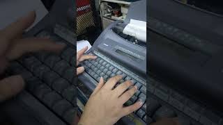 testing Olivetti electric typewriter [upl. by Atiekan]