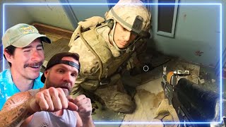 Marines React to HUNTING PARTY from Call of Duty Modern Warfare [upl. by Namus]