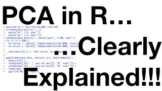 StatQuest PCA in R [upl. by Rosemaria]