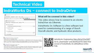 IndraWorks Ds – connect to IndraDrive via Ethernet [upl. by Yemiaj]