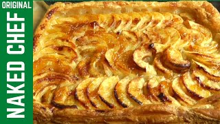 APPLE TART with PUFF PASTRY  How to Make easy recipe [upl. by Fawna]