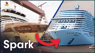 How Do They Build Giant Cruise Ships  The Meraviglia Cruise Ship  Spark [upl. by Ciprian]