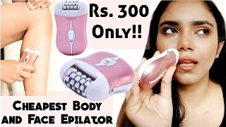 Cheap Epilator Review amp Demo For Face and Body Hair  Affordable At Home Hair Removal [upl. by Stephen]