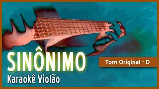 Zé Ramalho  Sinônimo  Karaokê Violão [upl. by Nilad429]