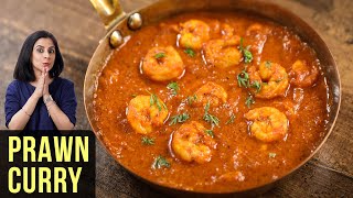 Prawns Curry Recipe  How To Make Prawns Masala Curry  Shrimp Curry  Sea Food Recipe By Tarika [upl. by Kahle]