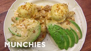 Crab Eggs Benedict  The Cooking Show [upl. by Rebak]