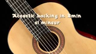 Acoustic guitar backing track in Bmin [upl. by Suehtomit869]