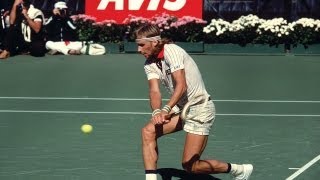 BJORN BORG 1976 US Open Highlights [upl. by Ahsimik]