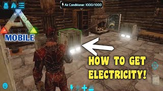 Ark Mobile  How To GetSet Up Electricity In Ark Mobile  Electrical Generator  Air Conditioner [upl. by Karlis]