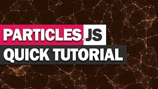 Particlesjs Tutorial  3 Minutes Crash Course  Javascript Particle Effect [upl. by Yddub]