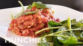 How To Make Steak Tartare with Julien Ponthieu [upl. by Kleper755]