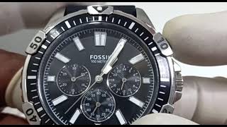 fossil watch chronograph setting [upl. by Edmea]