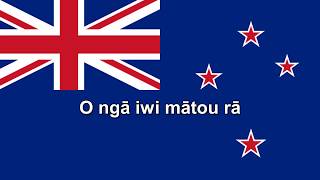 National Anthems New Zealand Aotearoa  Short version  Lyrics  Translation [upl. by Eudosia]