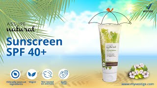 Assure Natural Sunscreen SPF 40 [upl. by Sheedy308]