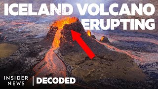 Watch This Iceland Volcano Erupt For The First Time In 6000 Years  Decoded [upl. by Odelinda461]