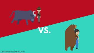 Bull and Bear Markets Bullish vs Bearish Explained in One Minute From Definition to Examples [upl. by Gnap949]