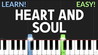 Heart And Soul From quotBigquot  Hoagy Carmichael  EASY Piano Tutorial [upl. by Pol306]