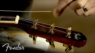 How to Change Your Acoustic Guitar Strings  Fender [upl. by Salahcin]