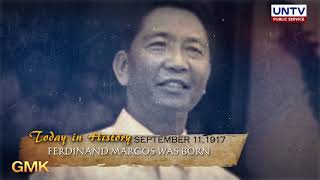 Former President Ferdinand Edralin Marcos was born on September 11 1917  Today In History [upl. by Enerahs]