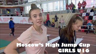 Moscows Indoor High Jump Cup Girls U16 2021 [upl. by Rossi]