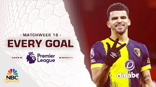 Every Premier League goal from Matchweek 18 202324  NBC Sports [upl. by Atinrahs]