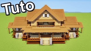 MINECRAFT TUTO COMMENT FAIRE UNE MAISON EN BOIS [upl. by Danialah]