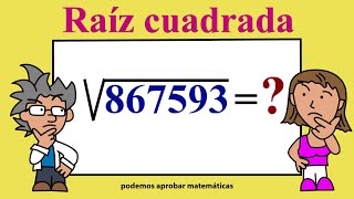 Raíz cuadrada de un número de 6 cifras  Square root of a number of 6 digits [upl. by Annaihr]