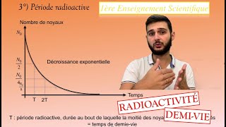 1ère Enseignement scientifique  T1CH12  Radioactivité et demie vie [upl. by Tatianna711]