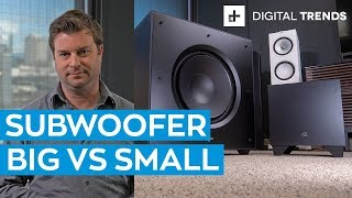 Big Subwoofer vs Small Subwoofer Comparison [upl. by Dominique543]